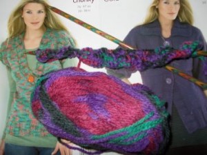 knitting colourful caiti